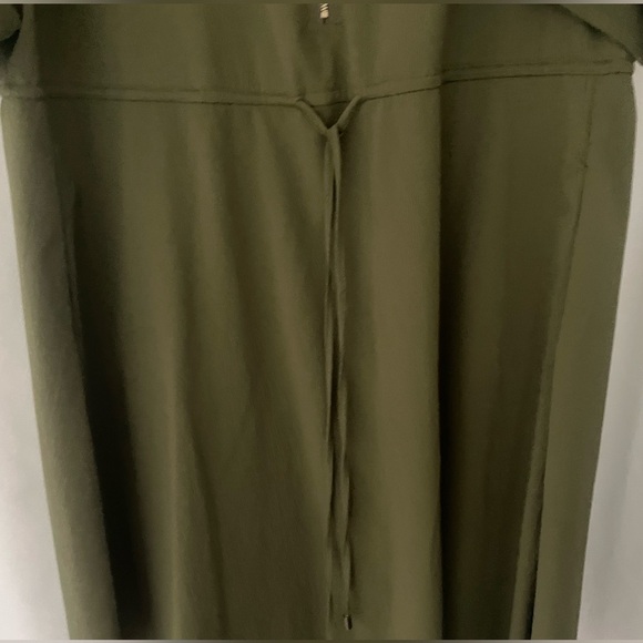 Plus size dress 18-20, Olive Midi Dress with Gold Accents - Picture 7 of 7